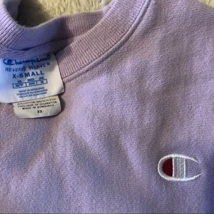Champion sweatshirt light purple
